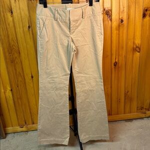 Express stretch khaki pants. Flare leg. Size 4. Very soft.